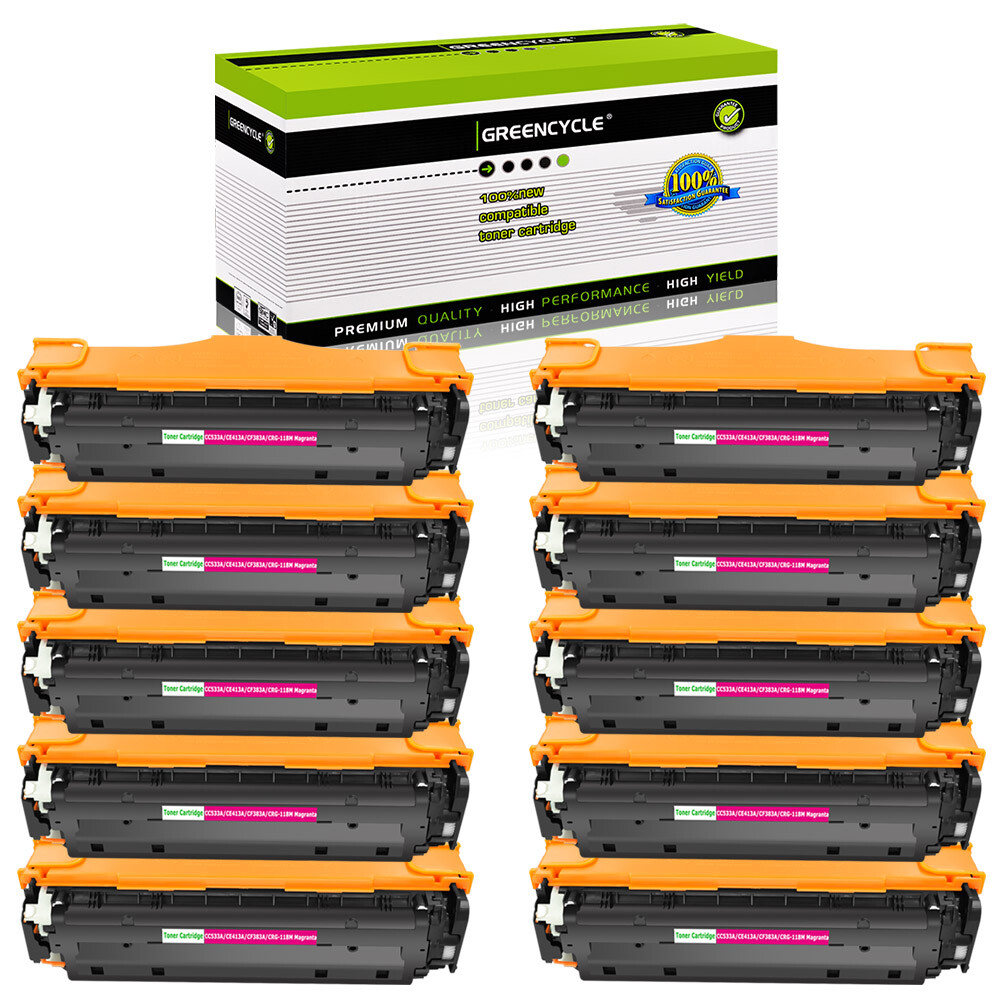 10PK CF383A Magenta Toner Fits for HP 312A Laserjet Pro MFP M476nw M476dn M476dw