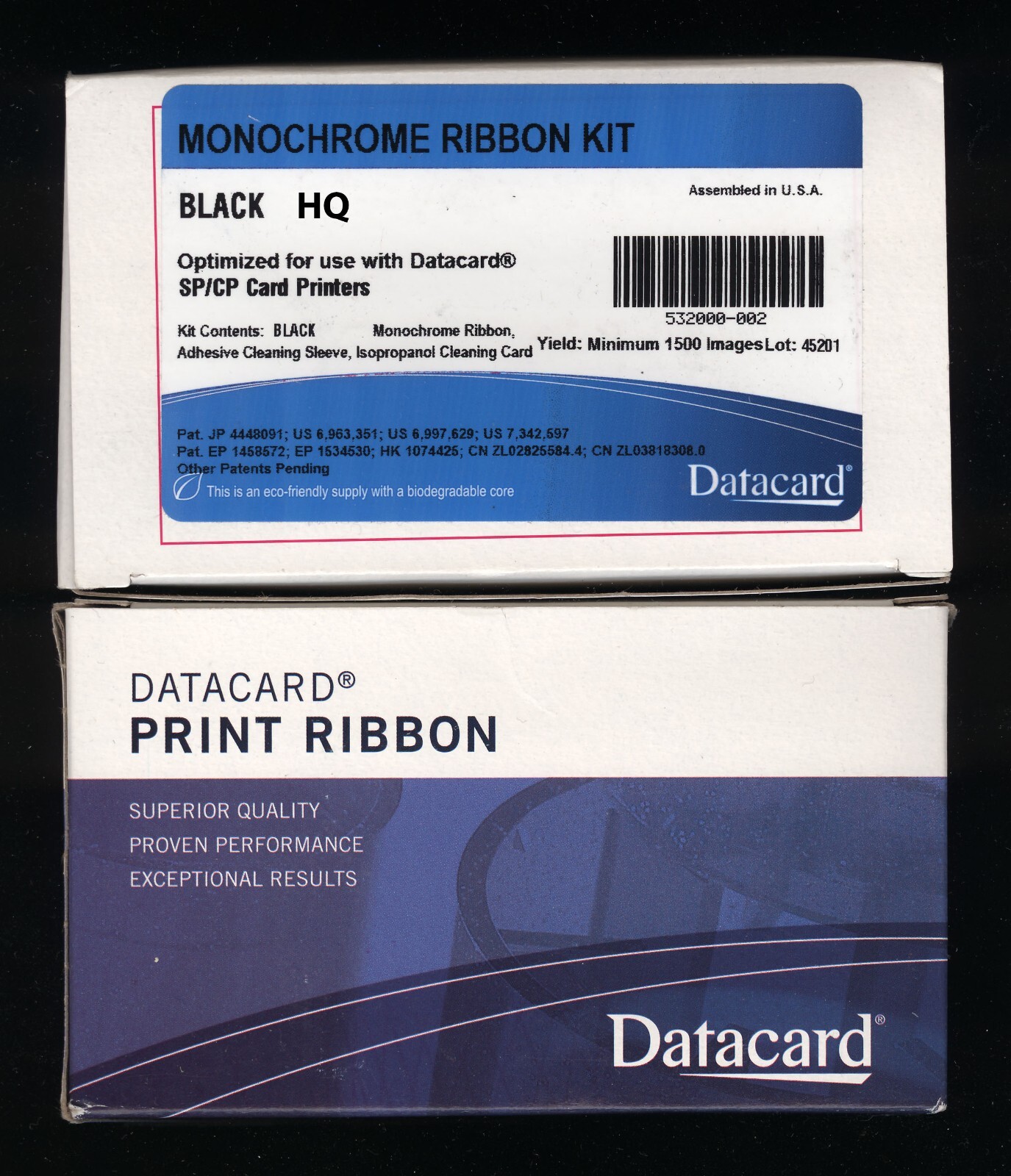 1x datacard 532000-002 HQ card printing card printer ribbon black 1500 for SP SD