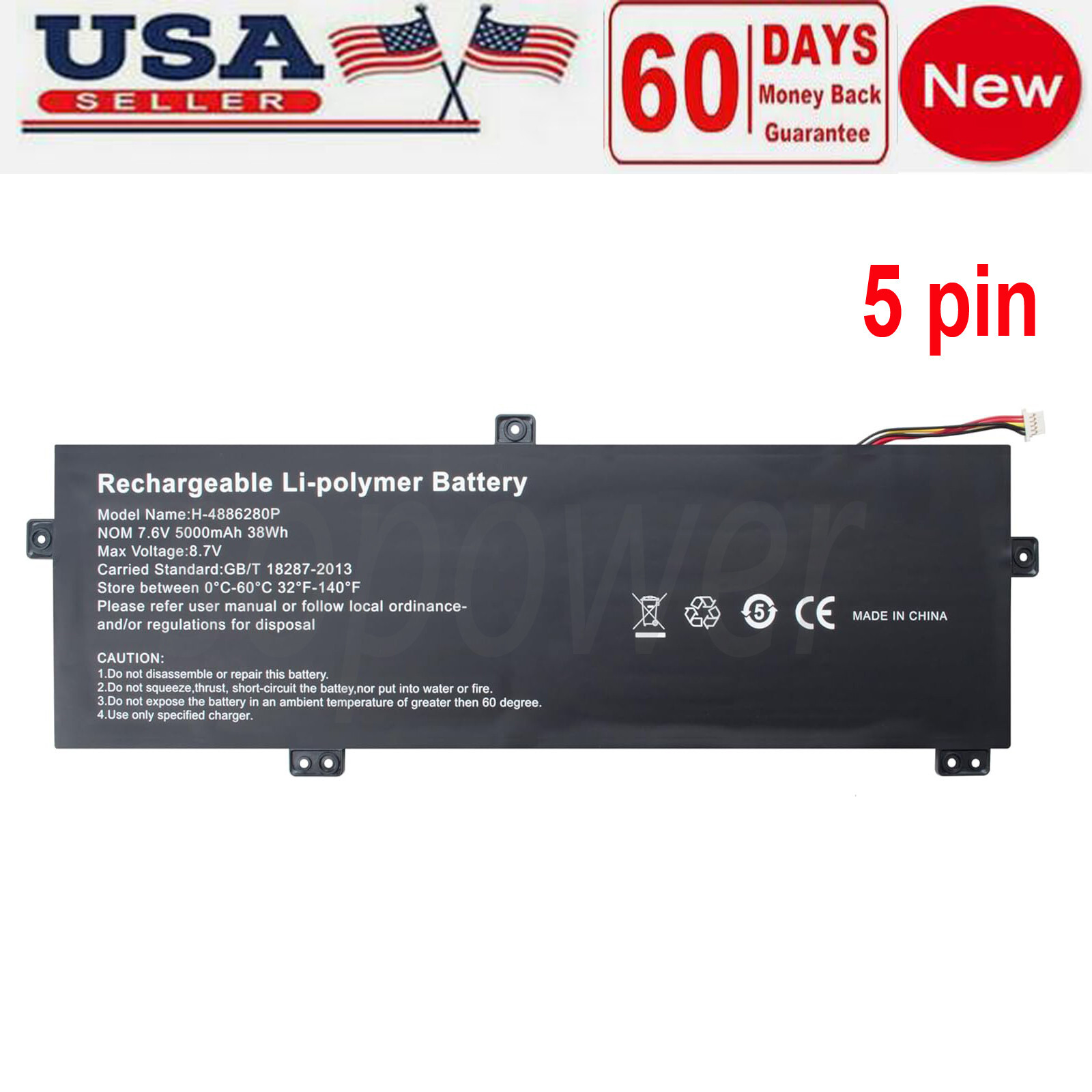 H-4886280P 5080270P U3576127PV-2S1P U3576127PV Battery For Gateway GWTN156-11BK