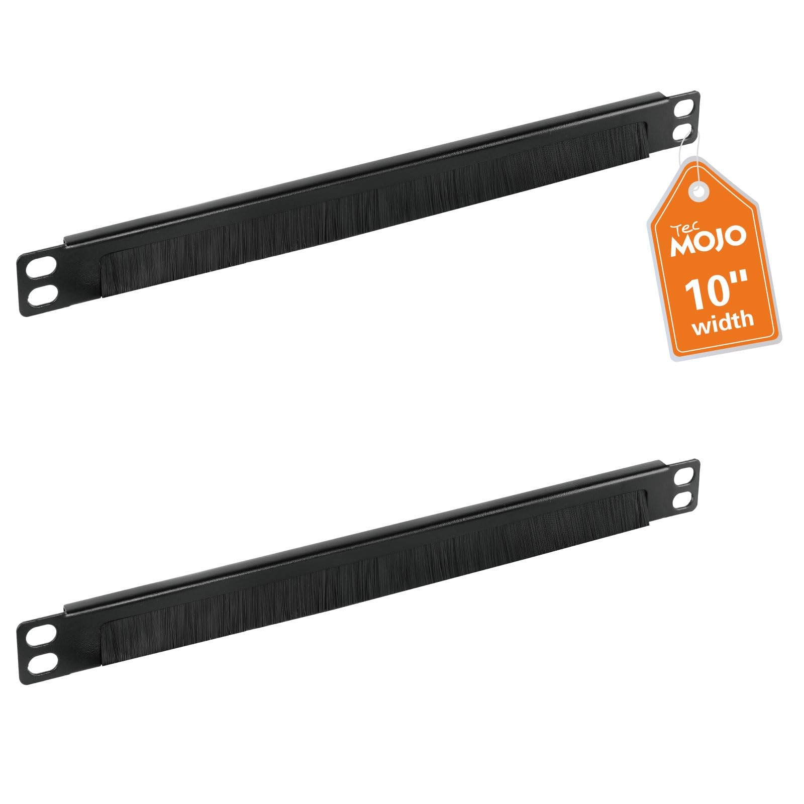 Tecmojo 2 Pack 0.5U Cable Management Brush Panel for 10" Server Rack, Rack Mo