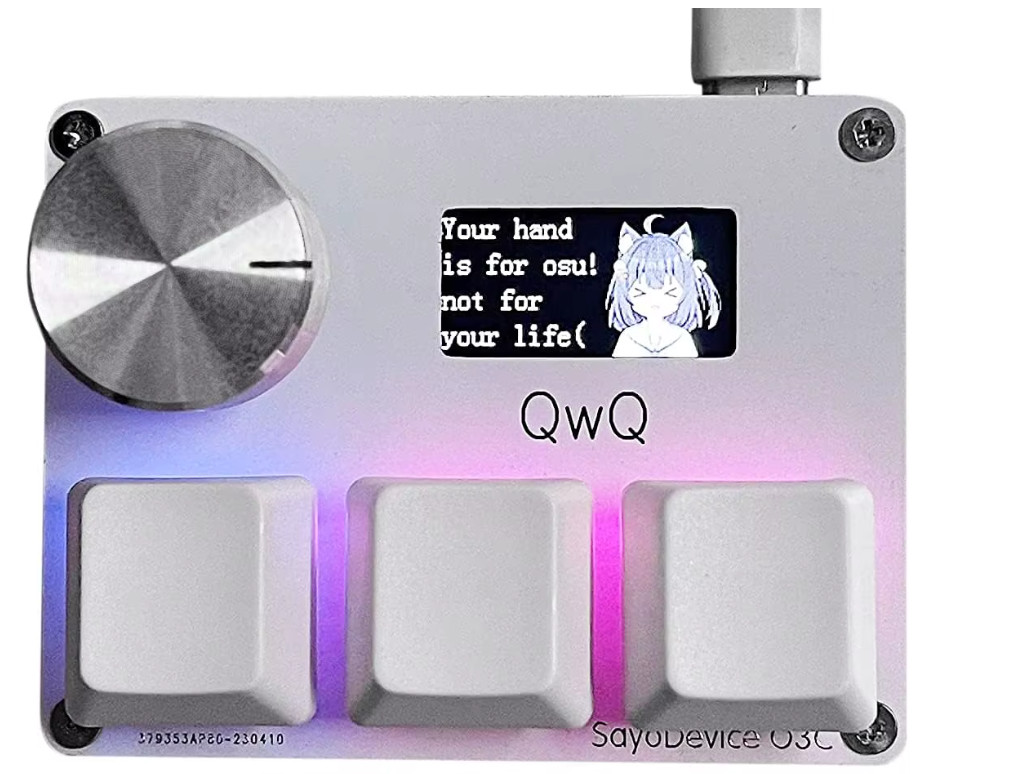 Sayodevice O3C OSU Keyboard Rapid Trigger Hall Switches Magnetic Linear Switches
