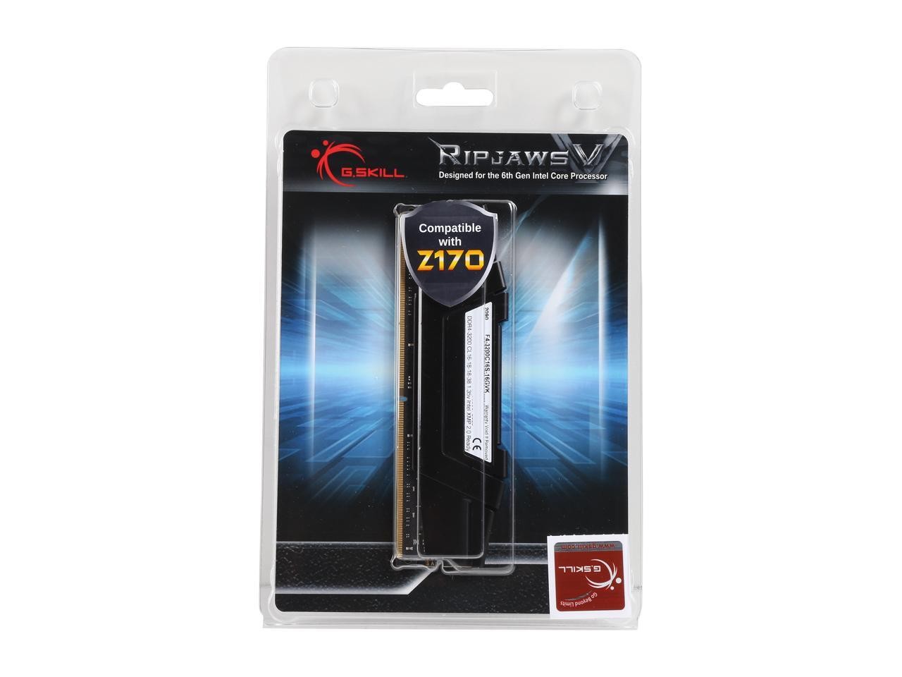 Ripjaws V Series 16GB 288-Pin PC RAM DDR4 3200 (PC4 25600) Desktop G.SKILL
