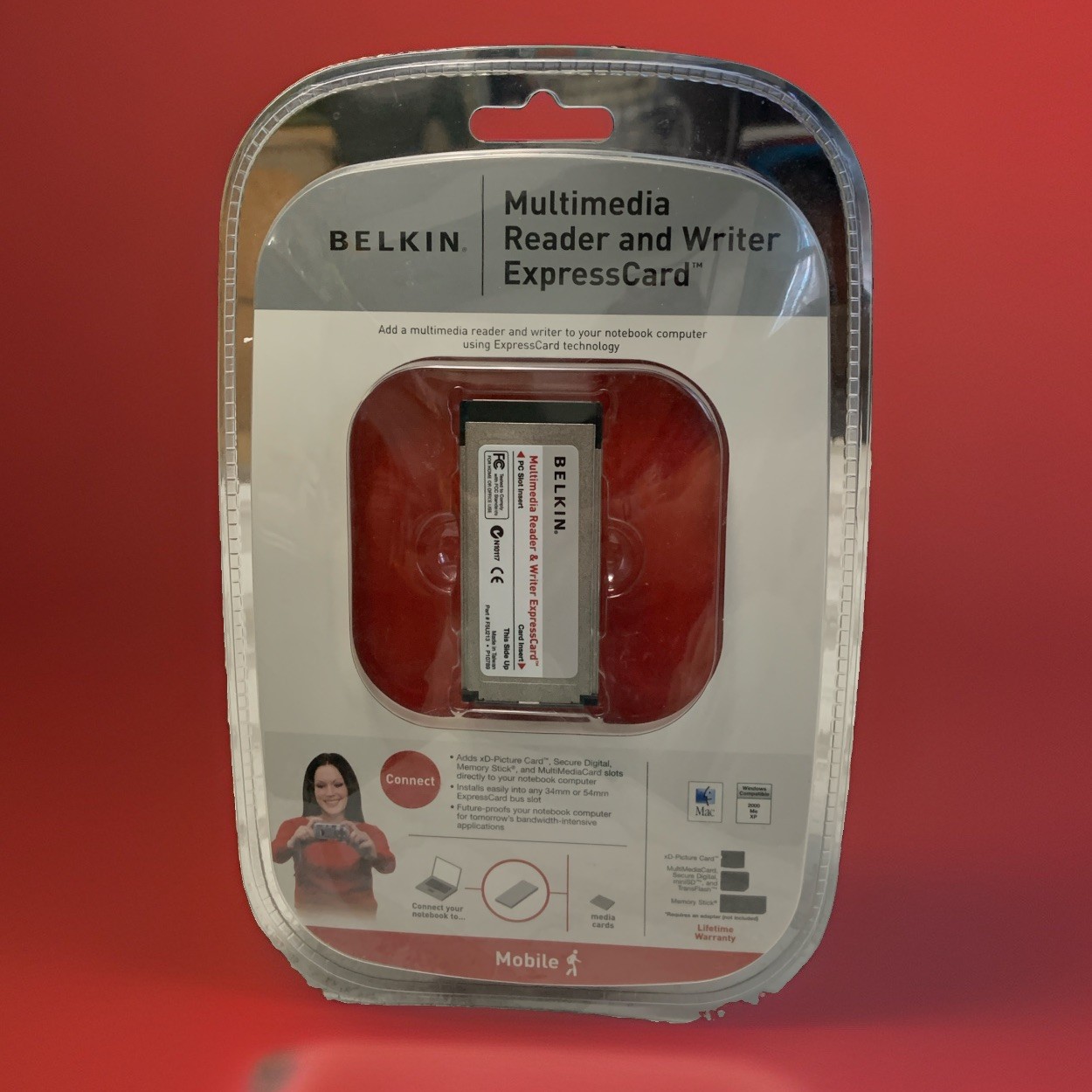 Belkin Multimedia Reader Writer Express Card # F5U213 NOS- SEALED Vintage 2005