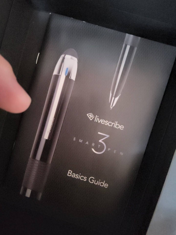 Livescribe 3 Smartpen Black Edition Smart Pen in Original Box / User Manual Pad
