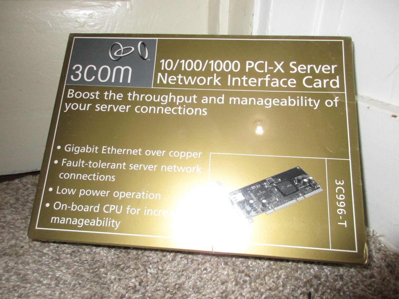 3COM 3C996B-T  10/100/1000 PCI X Server Network Interface Card New in Box