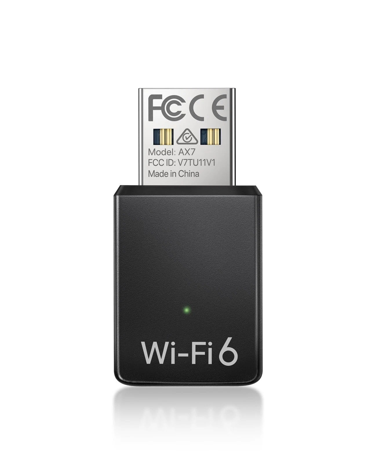 BrosTrend AX900 USB Compact size, measuring 1.4 × 0.7 × 0.3 inches, Black 