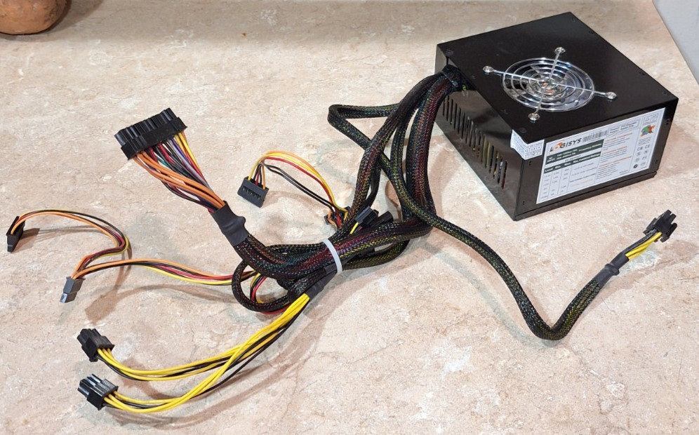 Logisys 575W PS575XBK PSU Dual Fan Computer Power Supply Black ATX12V SLI Ready