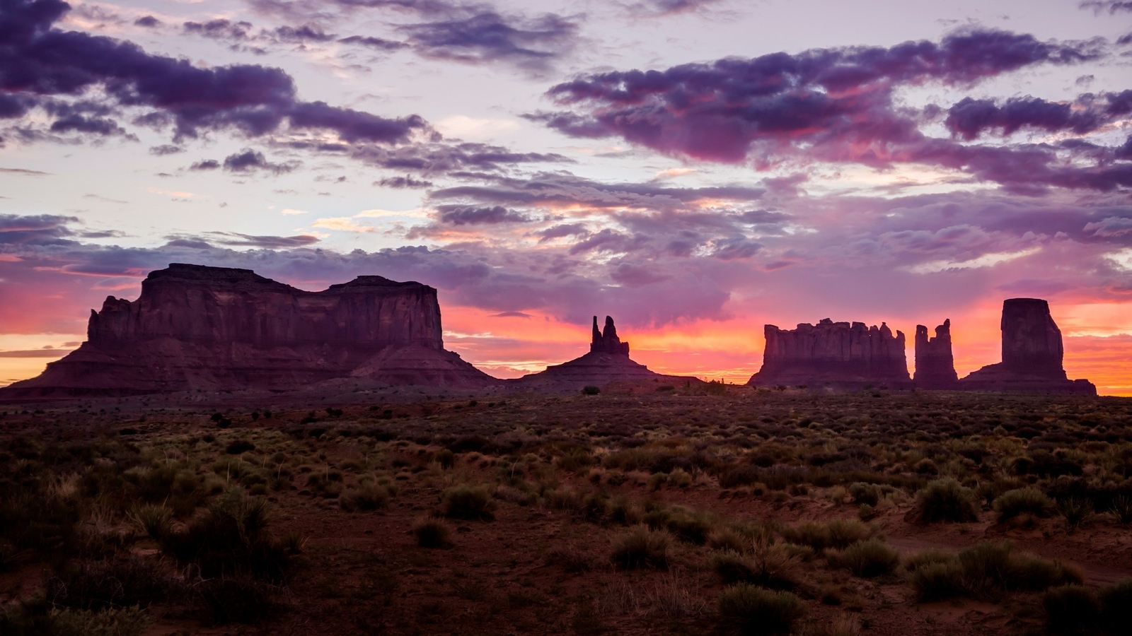 Landscape sunset desert utah nature sunlight sky clouds Custom Gaming Mat Desk