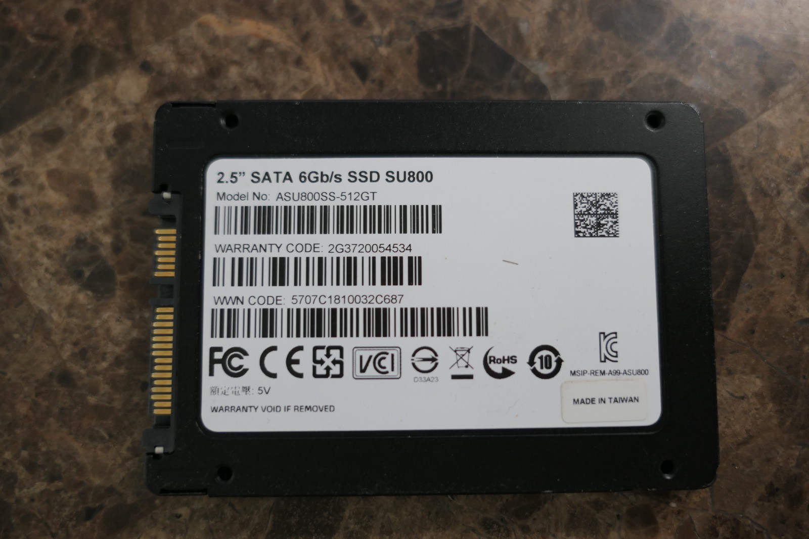 ADATA Ultimate SU800 512GB 2.5" SATA III Internal SSD (ASU800SS-512GT)