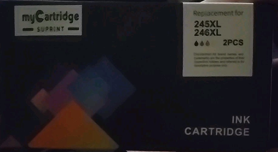 My Cartridge SUPRINT 245XL 246XL Ink Cartridges for Select Canon Printers 2 Pack