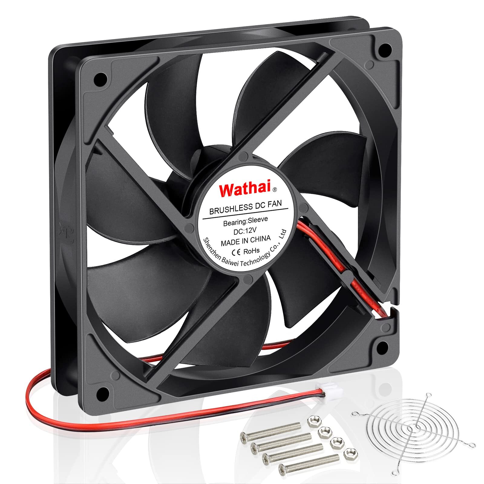 120x120x25mm 120mm 12V 0.45A 2Pin DC Brushless Cooling Fan