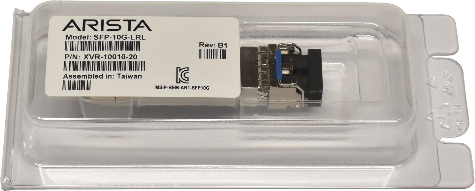 Arista Genuine GBIC SFP-10G-LRL 10Gbps SFP+ 1310nm 1km XVR-10010-20 Rev: B1 New