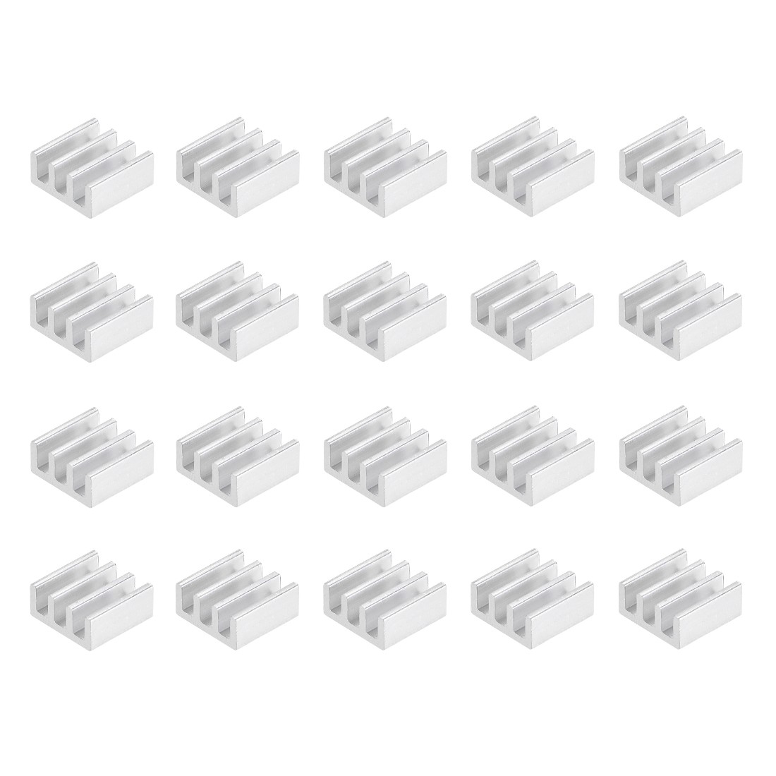 Parallel Line Notch Heatsinks for MOS GPU IC Chip 20pcs