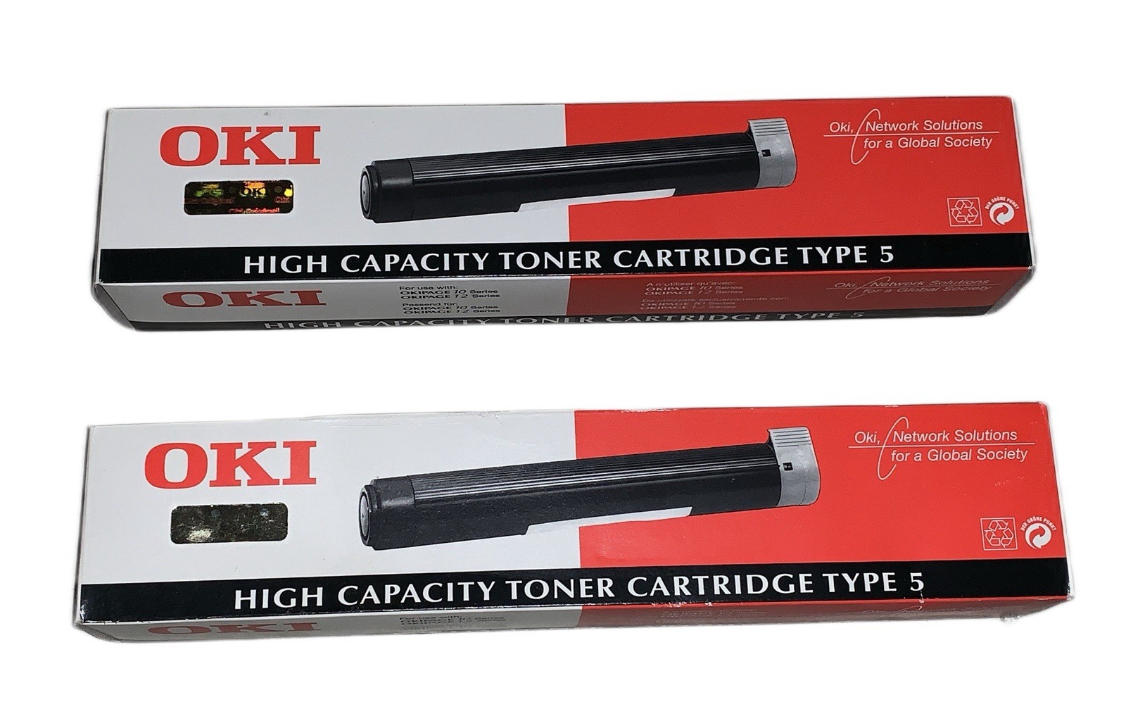 2 X Original Toner OKI OkiPage 10 10I 10EX 12 12N 12I 12EX / 40433203 Type 5