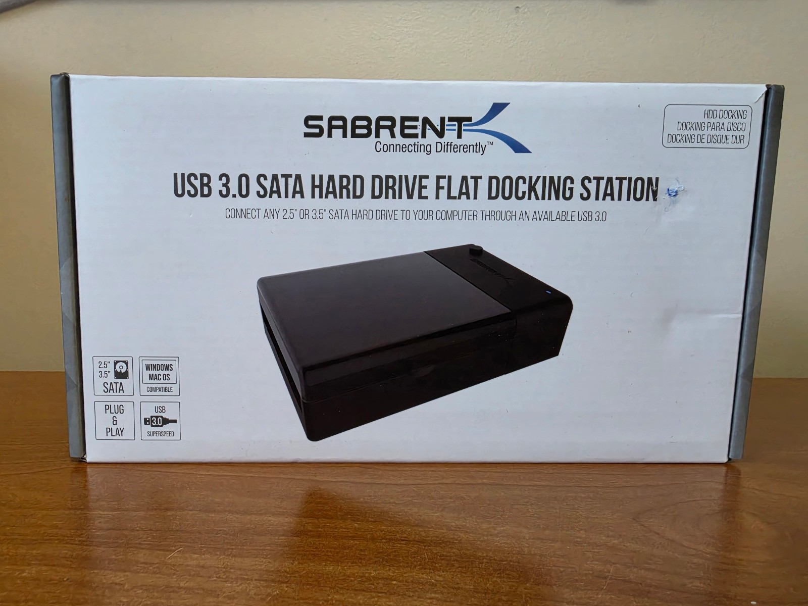 Sabrent USB 3.0 SATA Hard Drive Docking Station for 2.5"/3.5" Drives # EC-DFLT