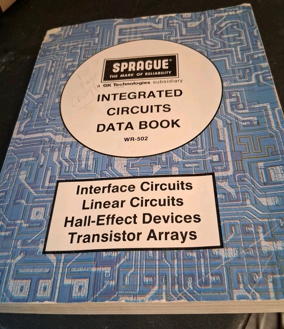 VINTAGE SPRAGUE 1982 INTERGRATED CIRCUITS DATA BOOK-WR-502