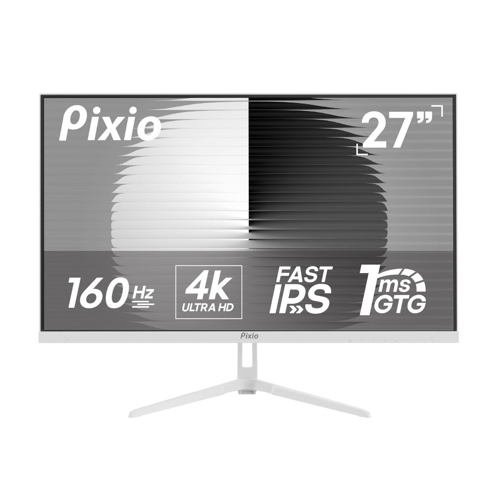 Pixio PX27U Wave White 27" 4K UHD Fast IPS 160Hz Gaming Monitor B-STOCK 111278