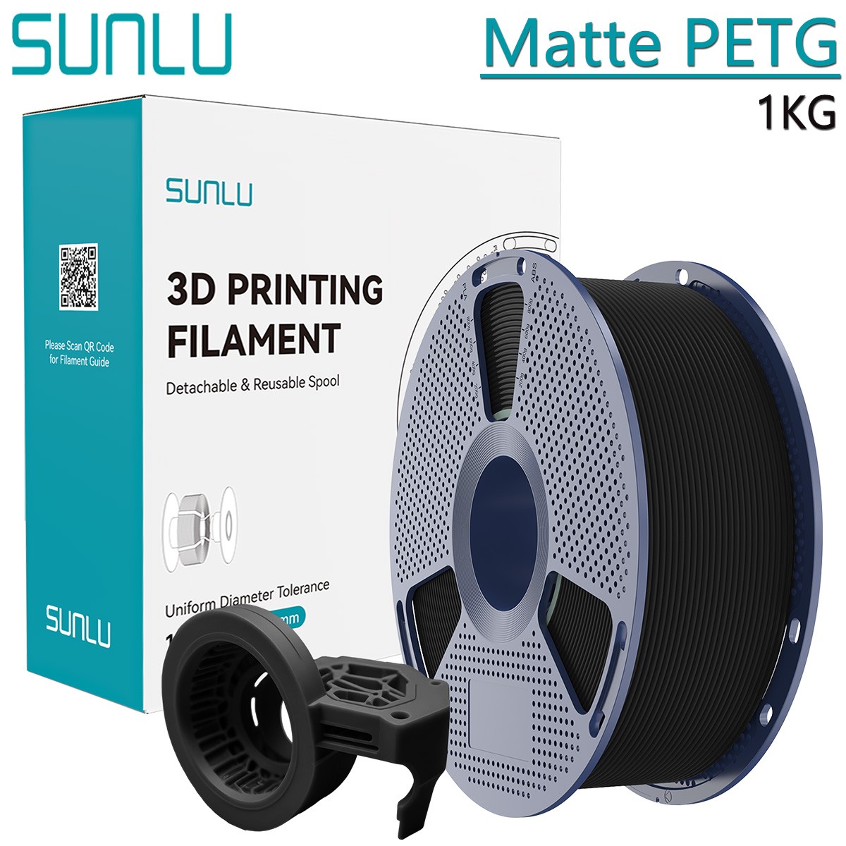 SUNLU 1.75mm Matte PETG 1KG/3KG/5KG/10KG 3D Printer Filament PETG High Speed Lot