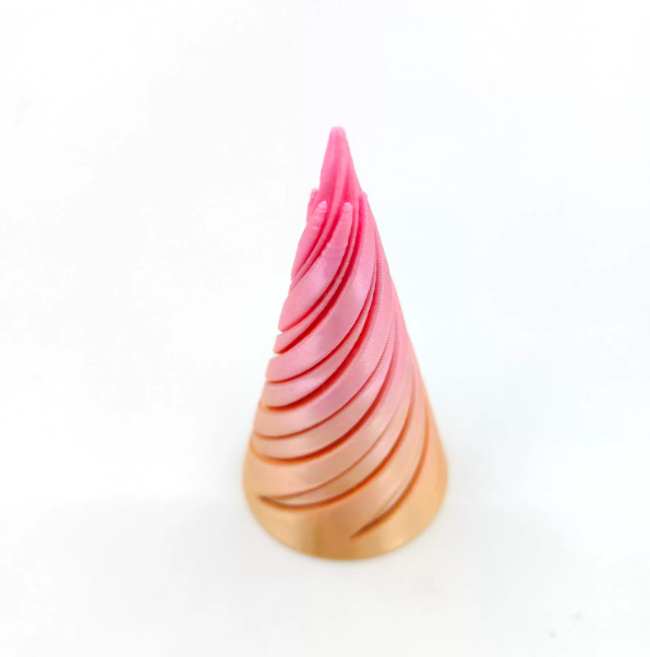 3D printed spiral cone adult stress-relieving toy, 7.5 cm in length, 30 pieces