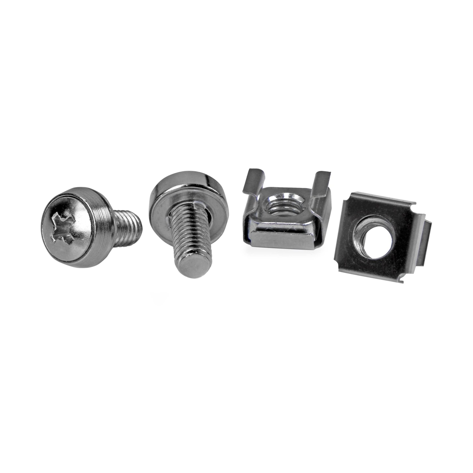 StarTech.com M6 Screws and Cage Nuts - 50 Pack - M6 Mounting Screws and Cage ...