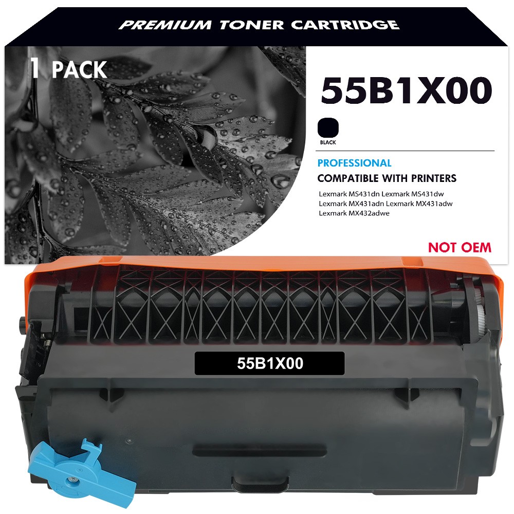 1 Pack 55B1X00 Extra High Yield Toner Cartridge for Lexmark MS431 - 20,000 Pages