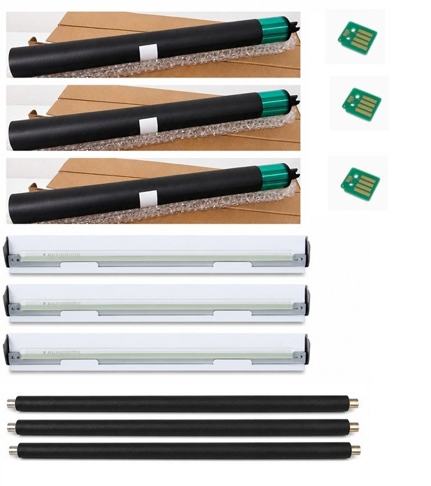 3 x GENERIC DRUM REPAIR KIT FOR XEROX VERSANT 80 180 2100 3100 - 013R00676/74