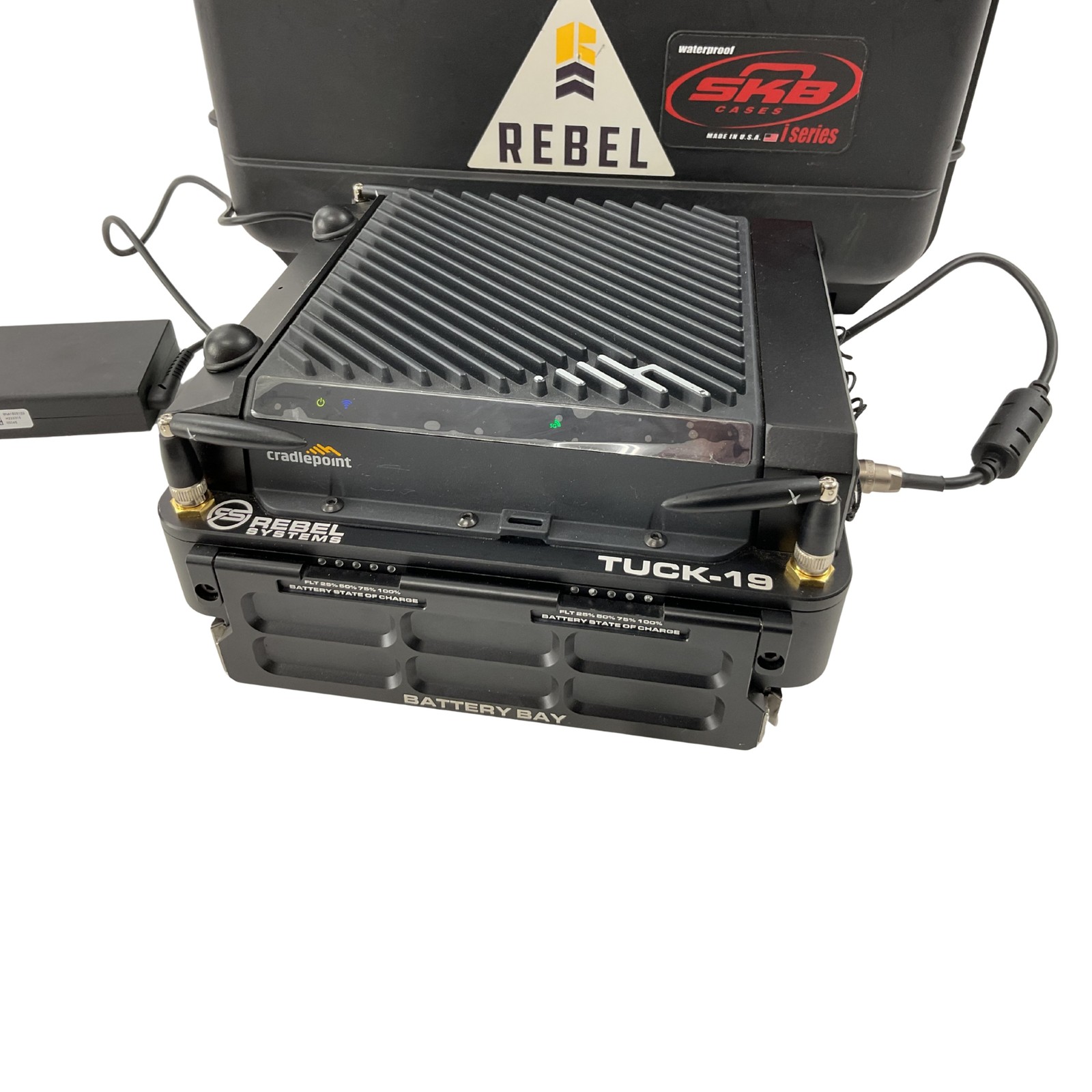 Rebel Systems TUCK-19 Tactical Cellular Kit Cradlepoint R1900 5G LTE w/ SKB Case