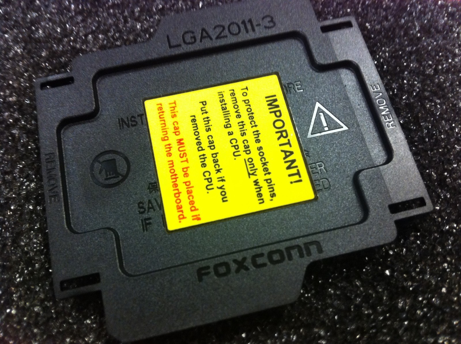 LOT 4 Pcs  ORIGINAL  FOXCONN  LGA2011-3  CPU SOCKET COVER 
