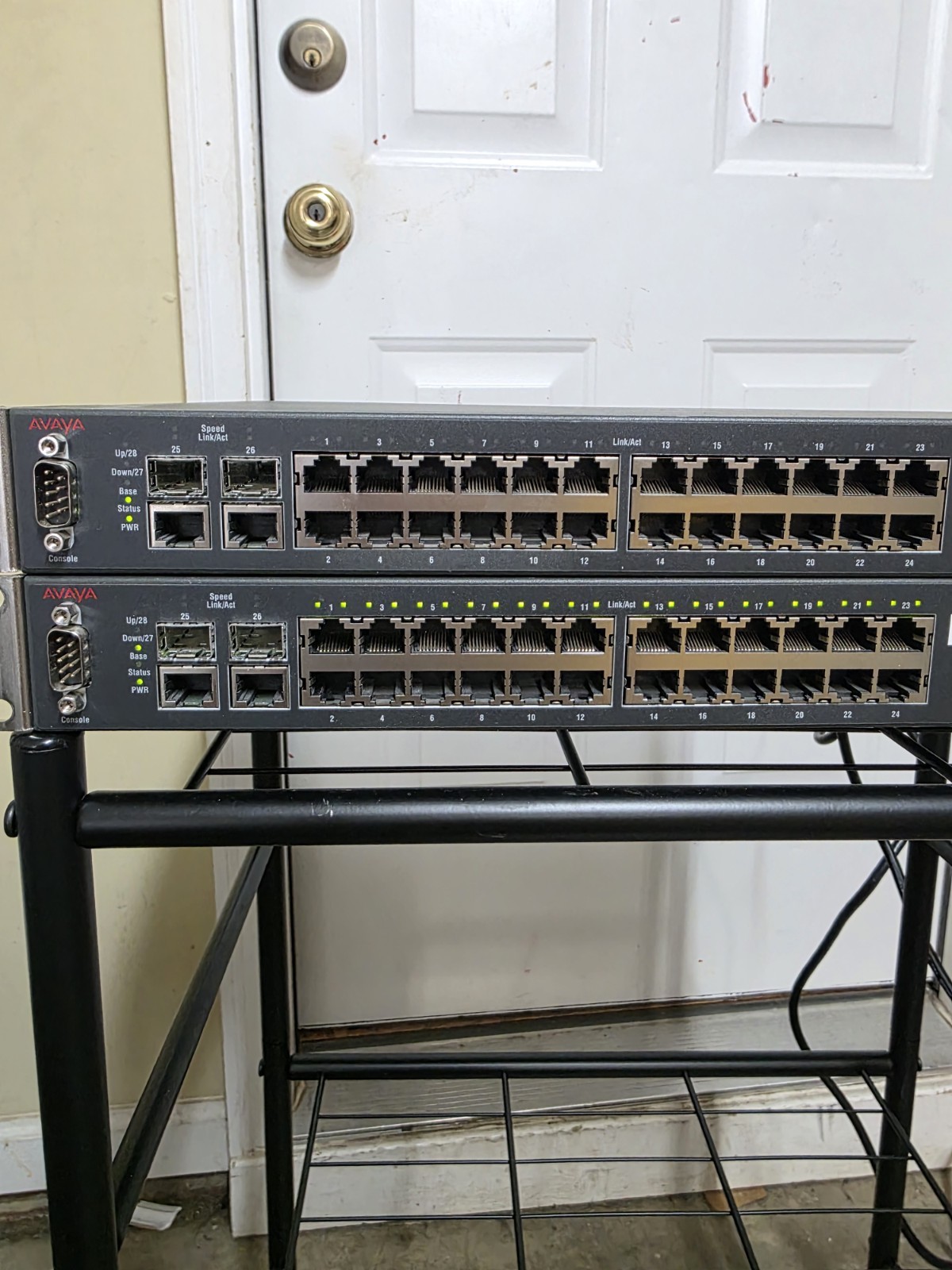 Lot of 2 Avaya Nortel 2526T 24-Port Ethernet Routing Switch AL2515A01-E6 Tested