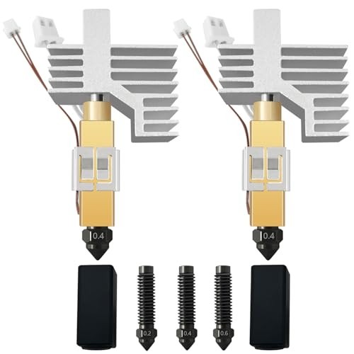 HzdaDeve CC2 Hotend Kit 2-Pack 0.4mm Ceramic Hardened Nozzle Elegoo Printer