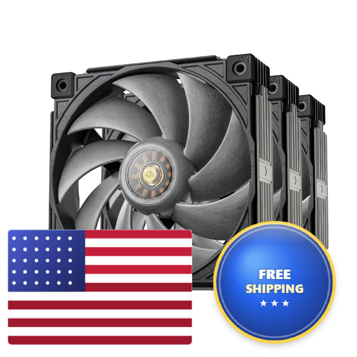 Sudokoo Mach120 120Mm High-Performance Fans 4-Pin Cable Pwm Hybrid Hydraulic