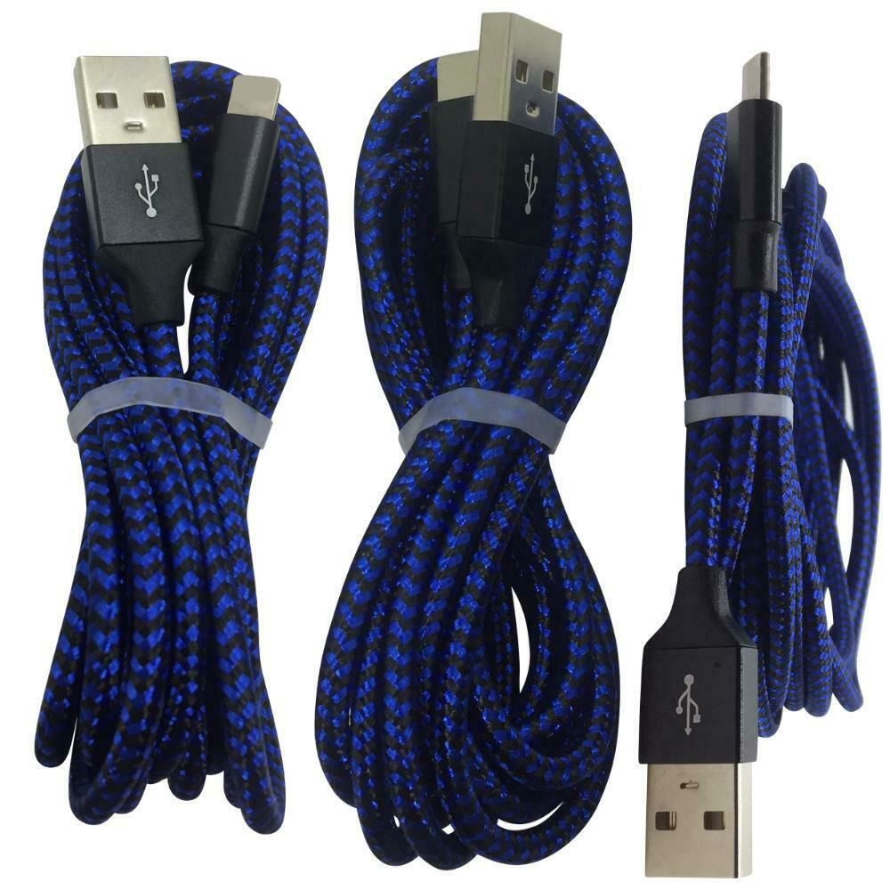 3Pack Braided Fast USB Charging Cable 6Ft For iPhone XR 8 7 6 Plus Charger Cord