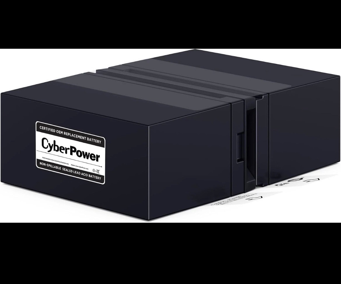 Cyberpower RB1280X2B Genuine 12V/9AH UPS Replacement Battery Cartridge