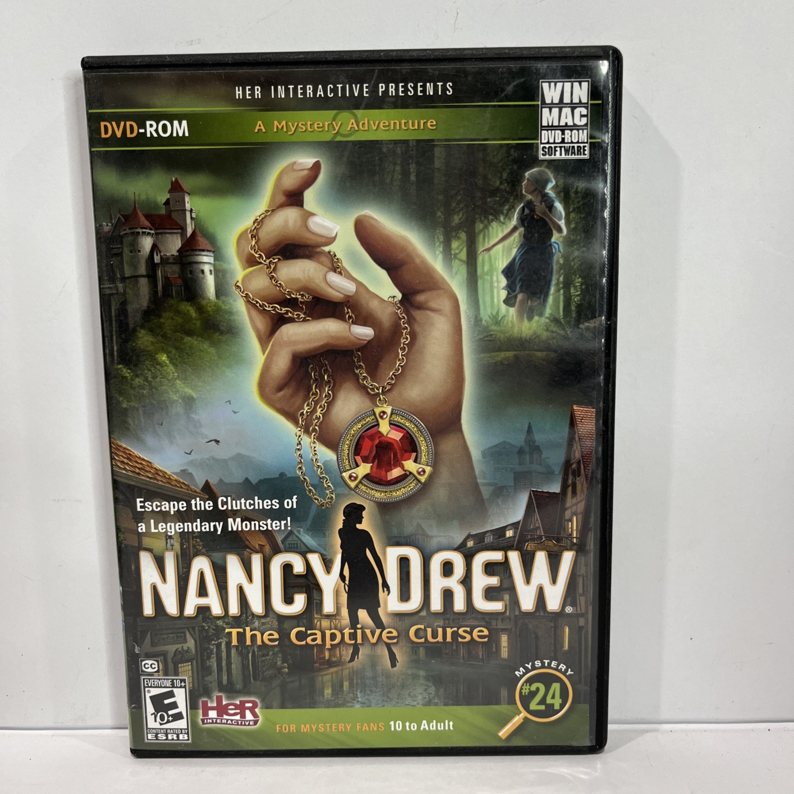 Nancy Drew THE CAPTIVE CURSE DVD-ROM Her Interactive Mystery Game #24 Win/Mac