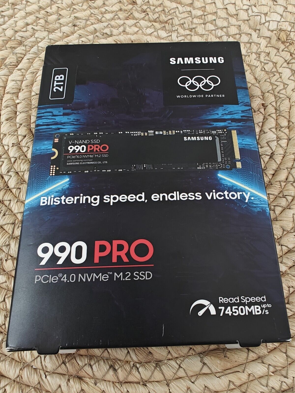 New Sealed Samsung 990 Pro MZ-V9P2TO PCIE 4.0 NVME M.2 SSD 7450MB Read Speed