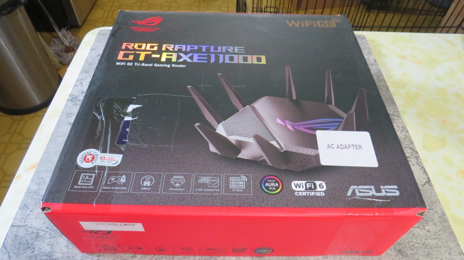 ASUS ROG Rapture GT-AXE11000 Wi-Fi 6E Tri-Band Gaming Router