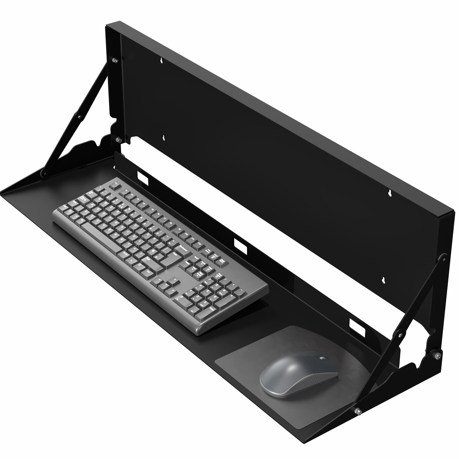 VIVO Black Flip Down 30 Inch Keyboard Tray Wall Mount, MOUNT-FDKB30 | Fits St...