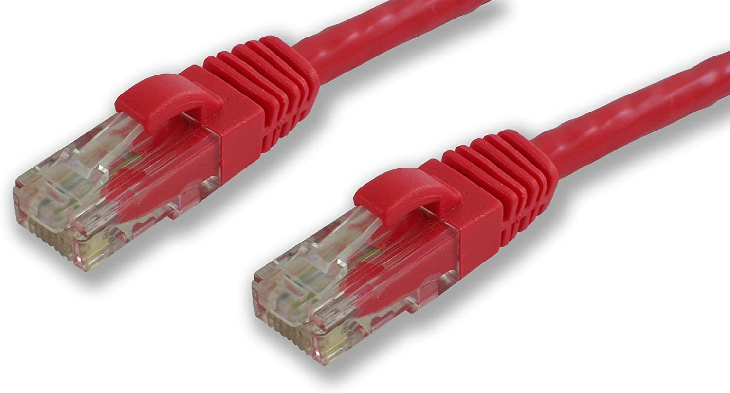 4-PACK Lynn ElectronicsCAT6  CAT6-25-RDB 25 Feet Booted Patch Cable Red