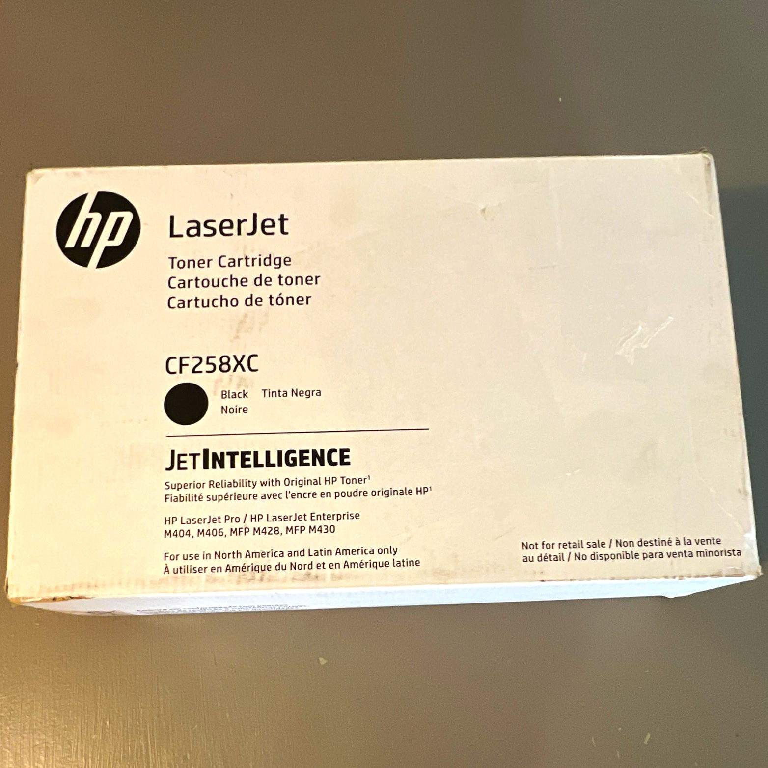 HP CF258XC Genuine Original Black Laser Toner for M404 M406 MFP M428 M430