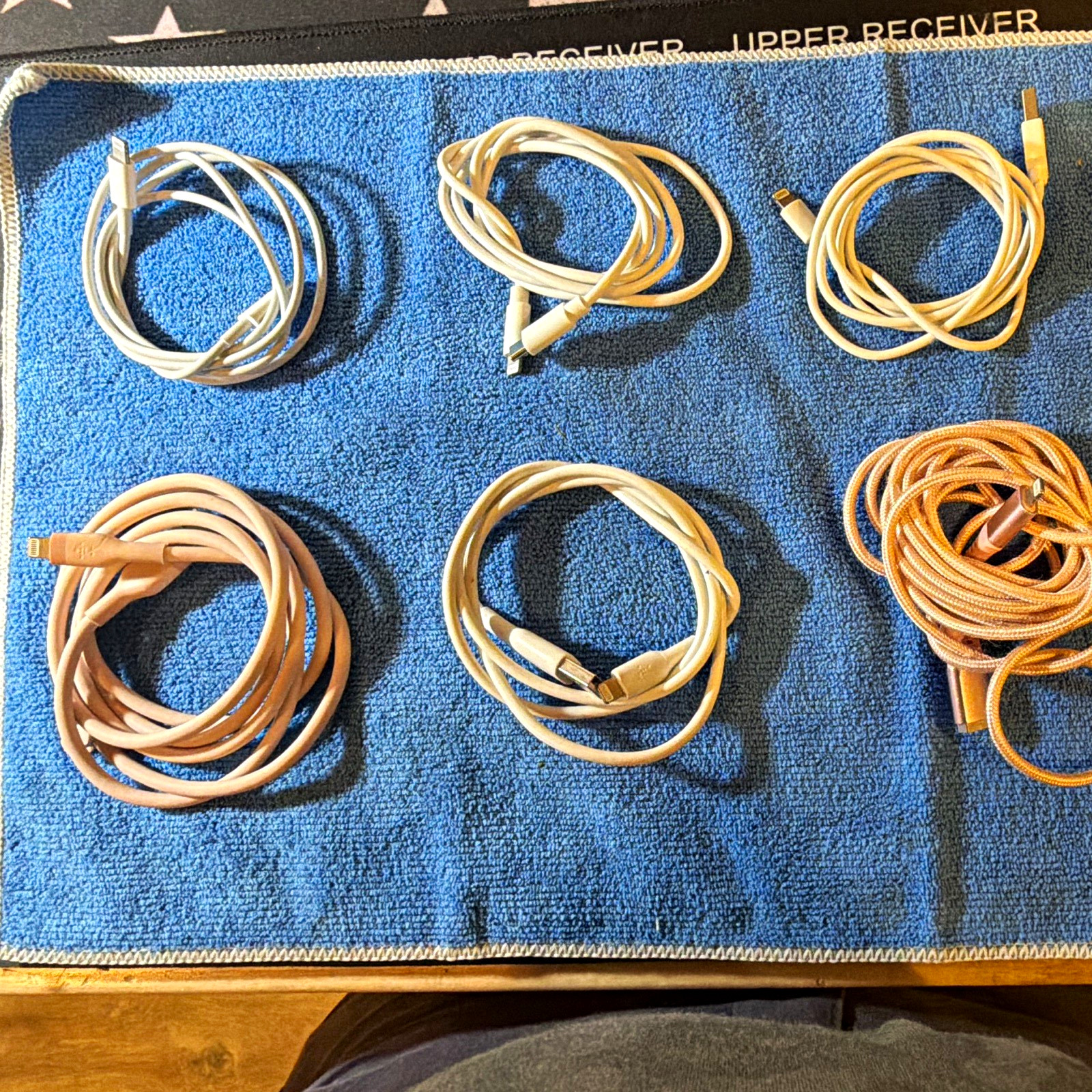 iPhone lightning charging cables