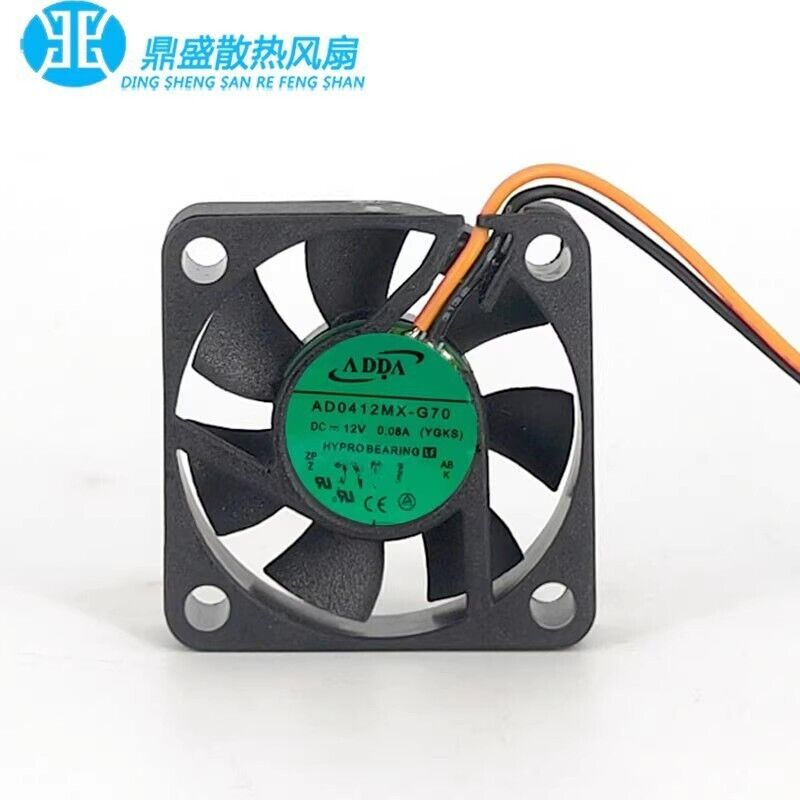 ADDA AD0412MX-G70 4010 DC12V 0.08A 4CM 2-wire bearing silent cooling fan