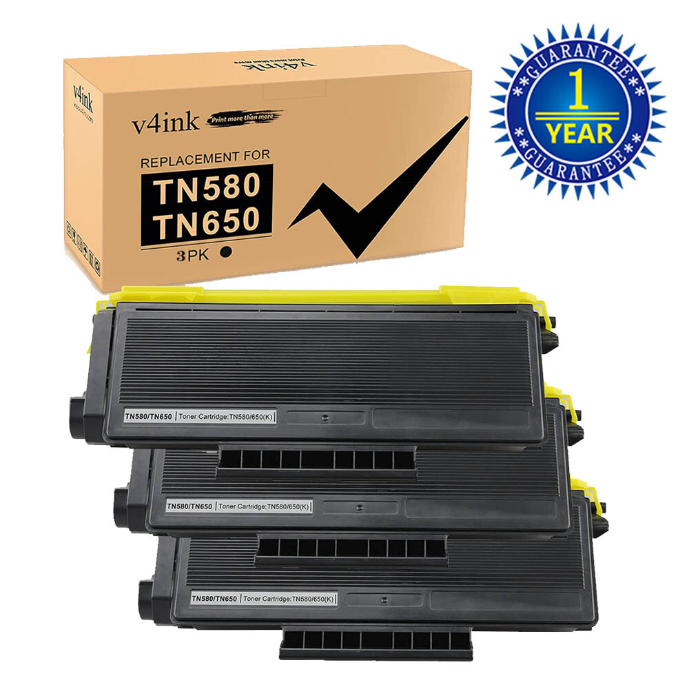 3PK Compatible TN580 Toner HY Work with Brother HL-5240 5250 MFC-8460 8480
