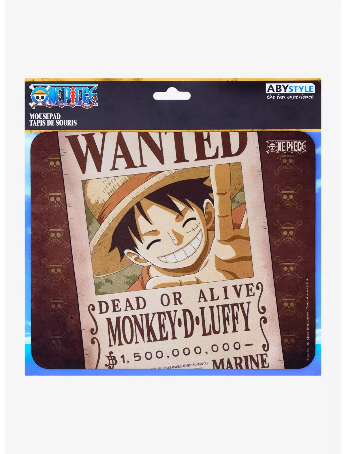 One Piece Wanted Luffy ABYSTYLE Flexible Mousepad 9.25" x 7.7" New & Licensed