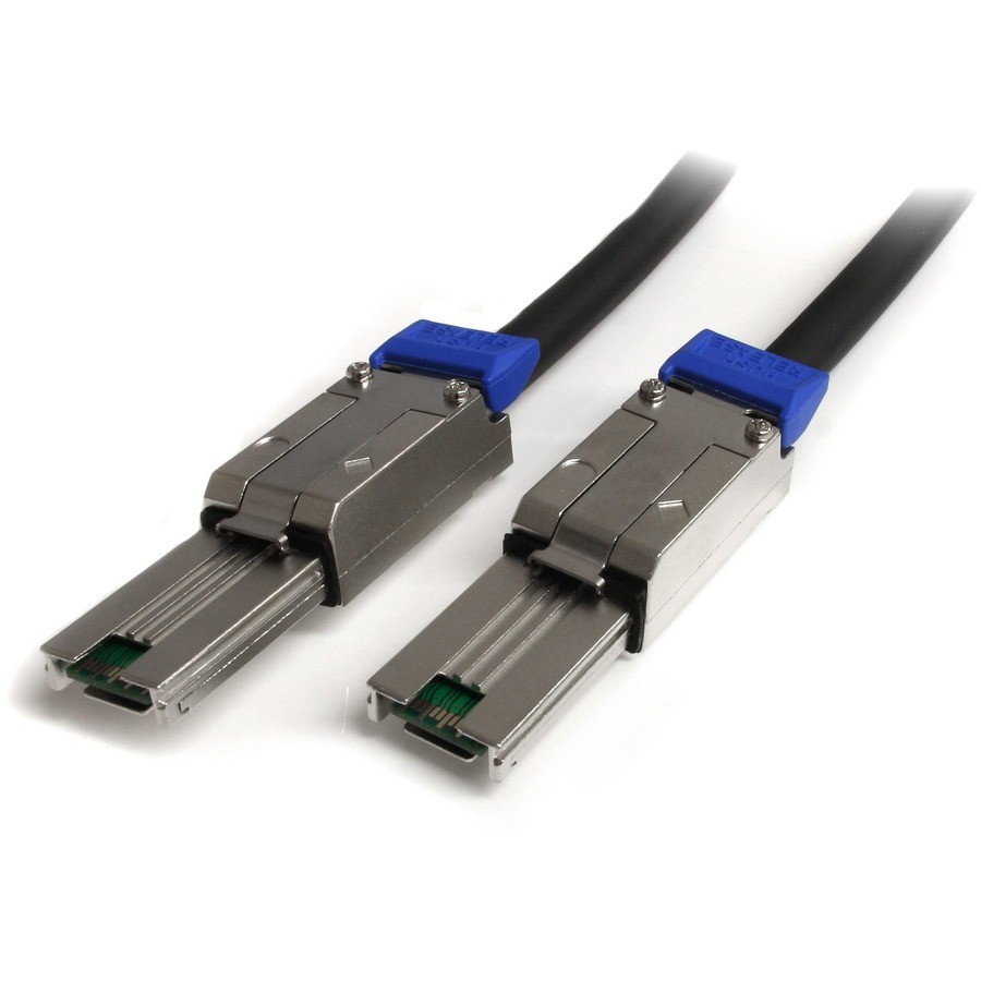StarTech 1m External Mini SAS Cable, Serial Attached SCSI SFF-8088 to SFF-8088,