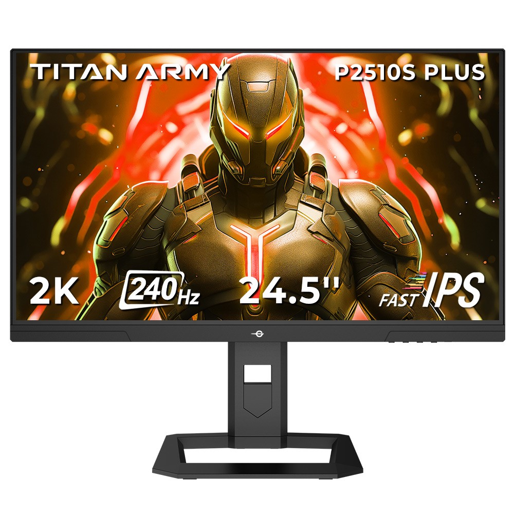 TITAN P2510S PLUS Gaming Monitor 24.5in,2560*1440,240Hz QHD,1ms,Computer Monitor