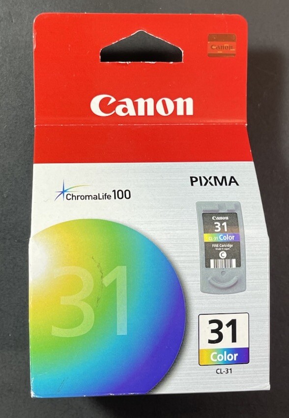 Genuine Canon Pixma Series Fine Ink Cartridge CL-31 NEW