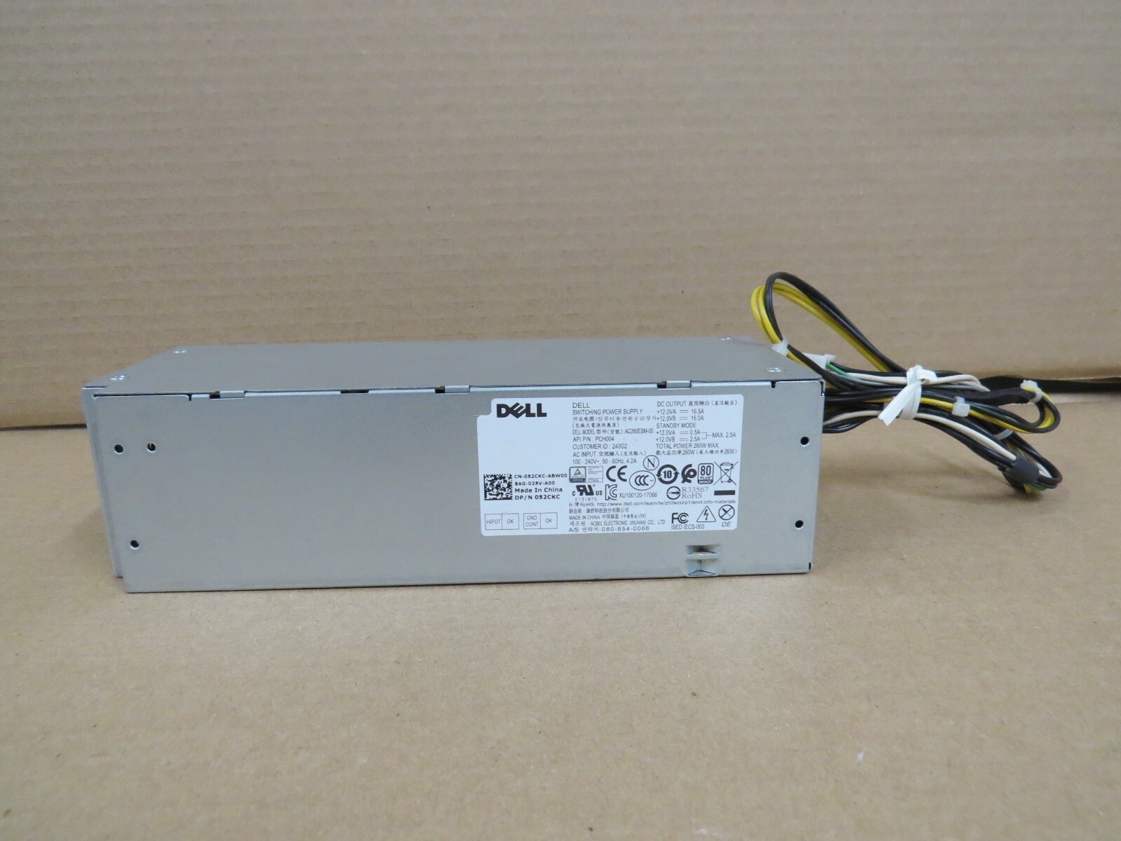 Dell OptiPlex 3060 5060 7060 260W Power Supply AC260EBM-00 52CKC 052CKC TESTED