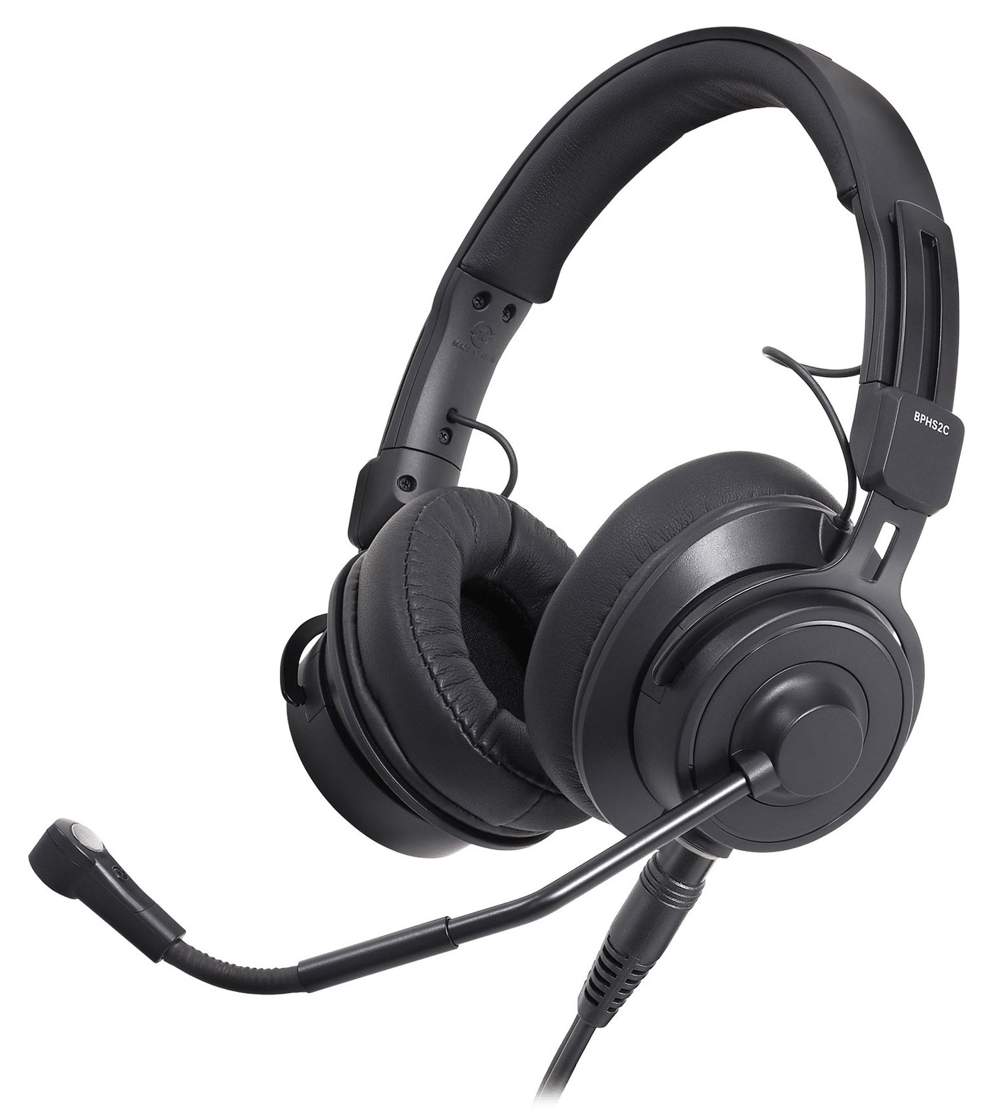 Audio Technica BPHS2CA-XF4 Stereo Broadcast Headset w/Condenser Mic & 4-Pin XLRF