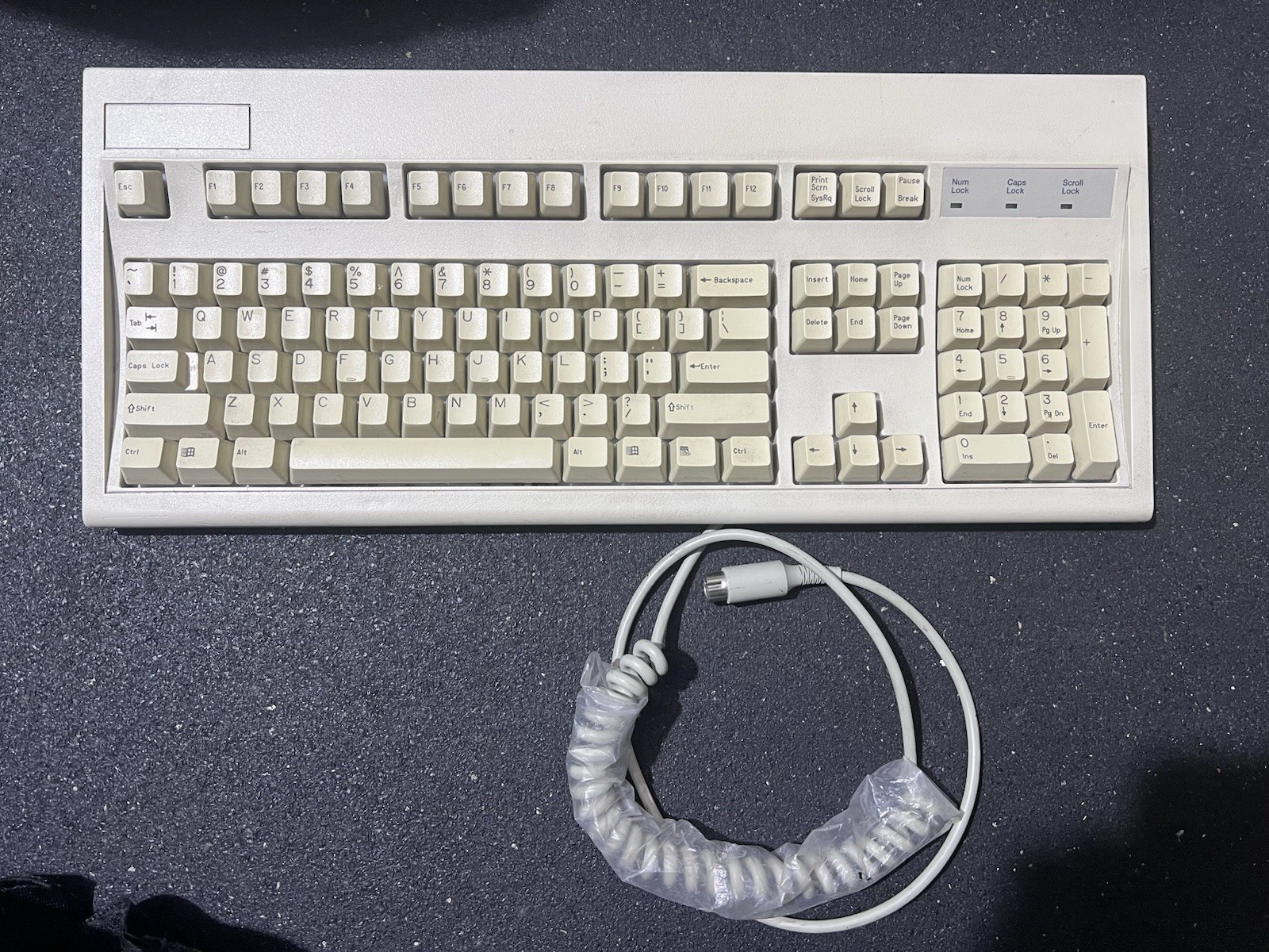Vintage KeyTronic M/N E03601QL-C S/N J000500036 Mechanical Keyboard