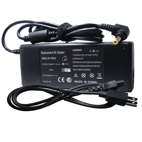AC Adapter Power Supply Cord For Fujitsu LifeBook P701 P702 P772 S732 S751 S761